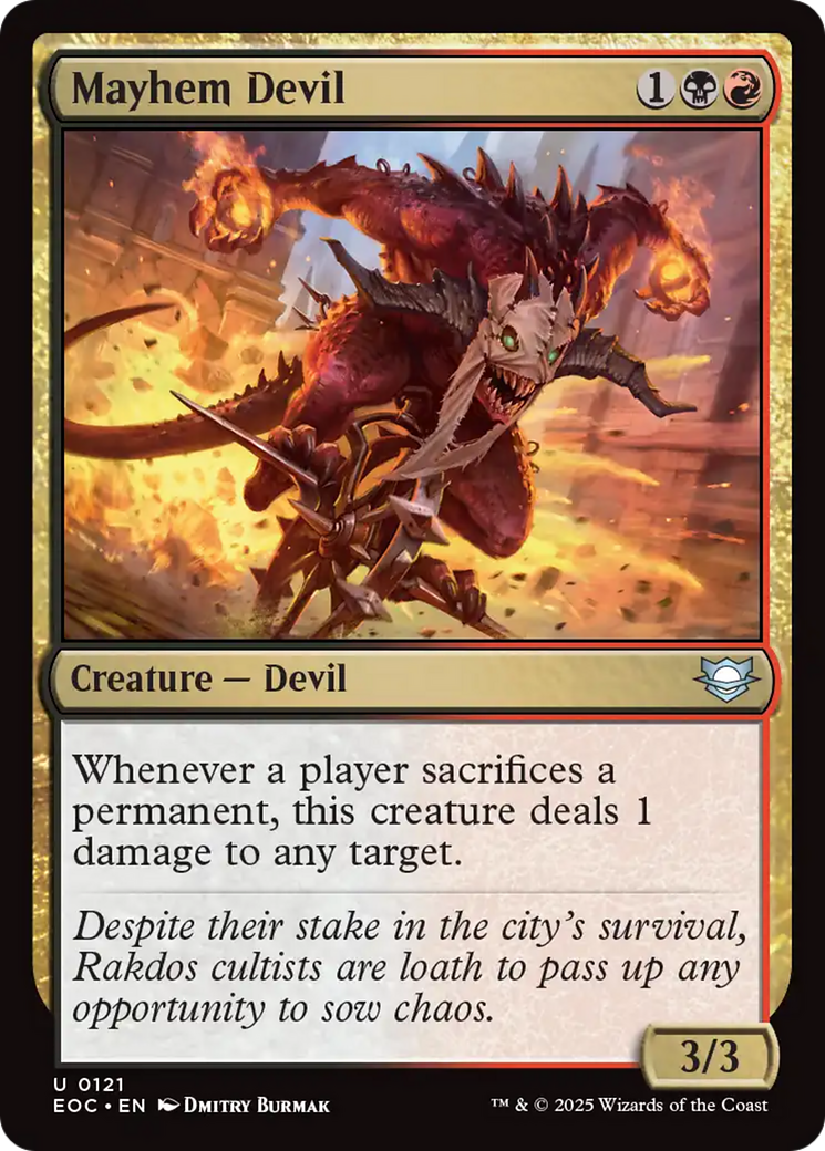 Mayhem Devil [Edge of Eternities Commander] MTG Single Magic: The Gathering | Red Claw Gaming