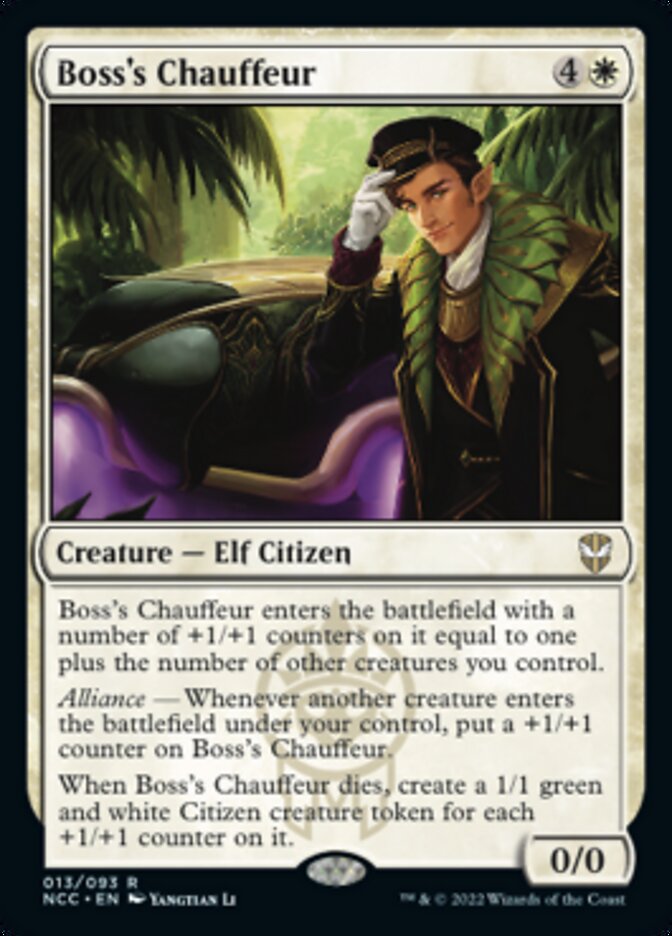 Boss's Chauffeur [Streets of New Capenna Commander] MTG Single Magic: The Gathering | Red Claw Gaming