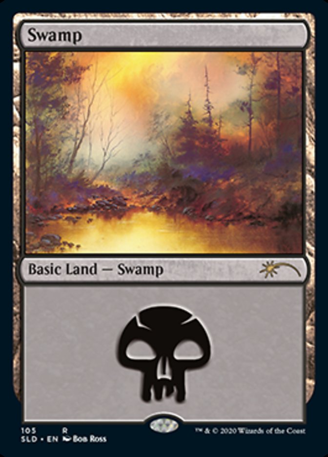 Swamp (105) [Secret Lair Drop Series] MTG Single Magic: The Gathering | Red Claw Gaming