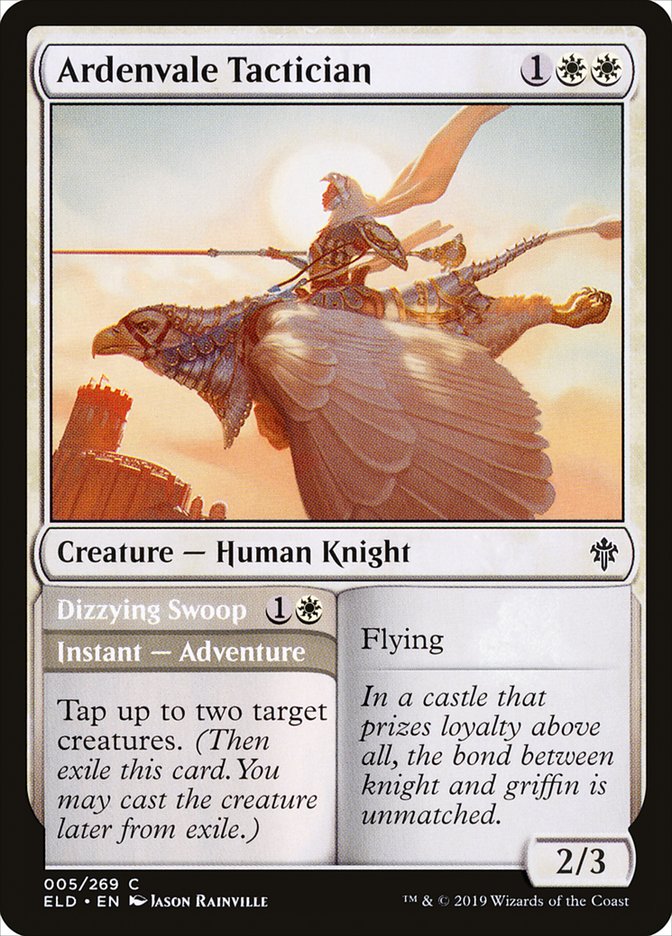 Ardenvale Tactician // Dizzying Swoop [Throne of Eldraine] MTG Single Magic: The Gathering | Red Claw Gaming