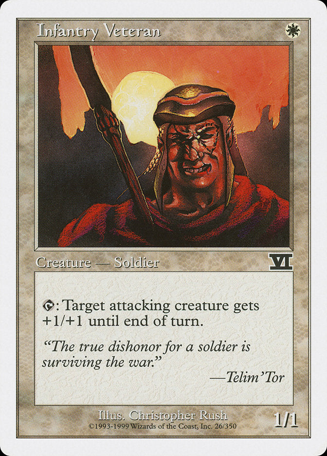 Infantry Veteran [Classic Sixth Edition] MTG Single Magic: The Gathering | Red Claw Gaming