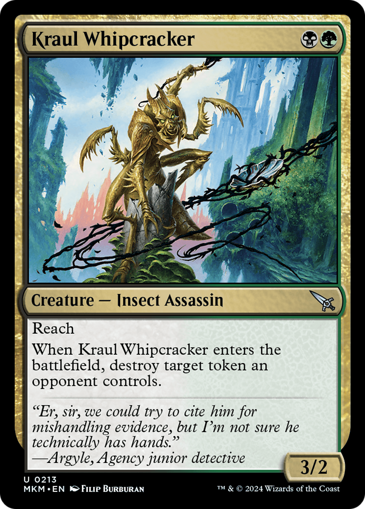 Kraul Whipcracker (Black) [Murders at Karlov Manor] MTG Single Magic: The Gathering    | Red Claw Gaming