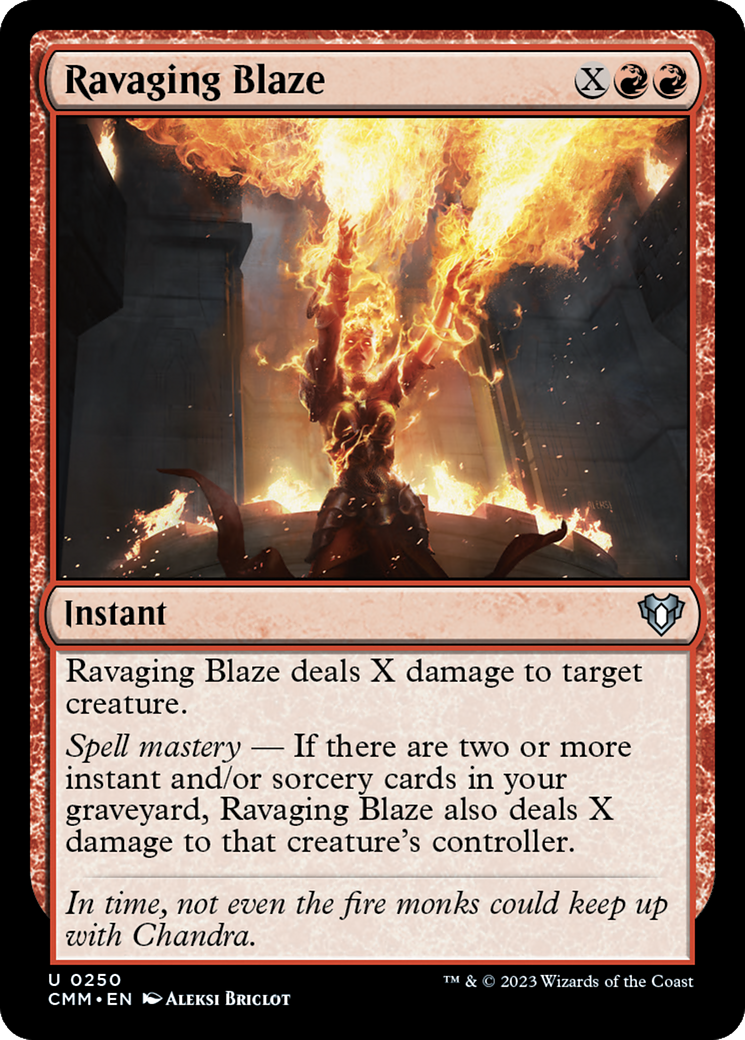 Ravaging Blaze [Commander Masters] MTG Single Magic: The Gathering | Red Claw Gaming