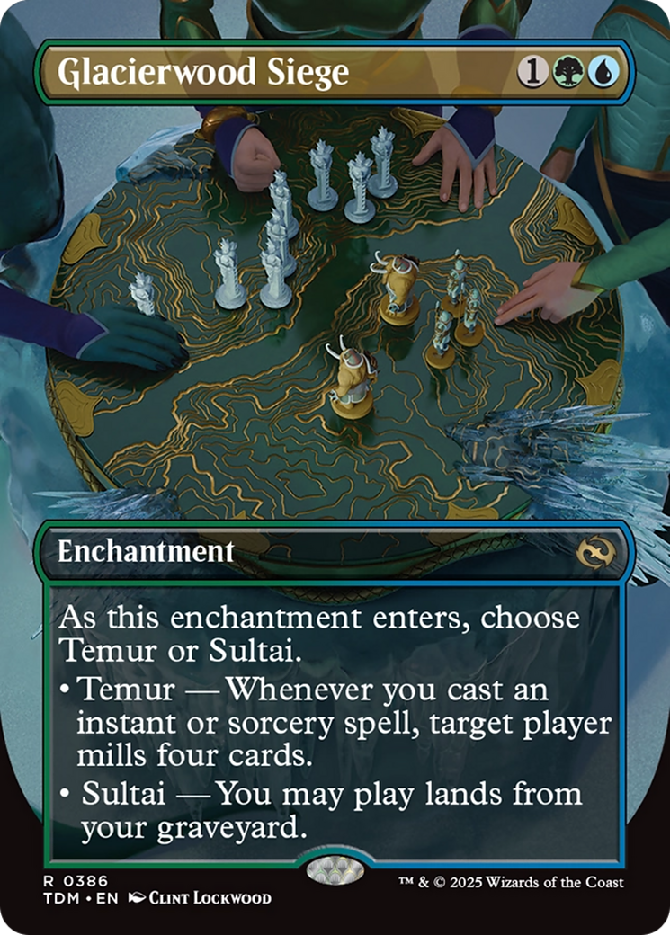 Glacierwood Siege (Borderless) [Tarkir: Dragonstorm] MTG Single Magic: The Gathering | Red Claw Gaming