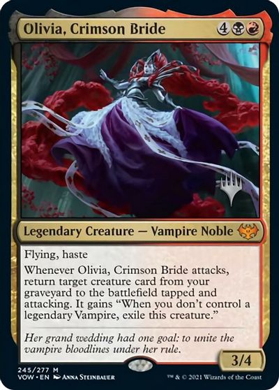 Olivia, Crimson Bride (Promo Pack) [Innistrad: Crimson Vow Promos] MTG Single Magic: The Gathering | Red Claw Gaming