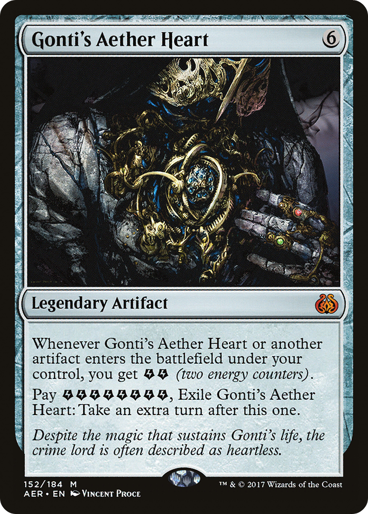 Gonti's Aether Heart (Ripple Foil) [Modern Horizons 3 Commander] MTG Single Magic: The Gathering    | Red Claw Gaming