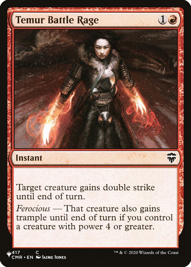 Temur Battle Rage [Secret Lair: Heads I Win, Tails You Lose] MTG Single Magic: The Gathering | Red Claw Gaming