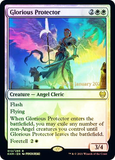 Glorious Protector [Kaldheim Prerelease Promos] MTG Single Magic: The Gathering | Red Claw Gaming