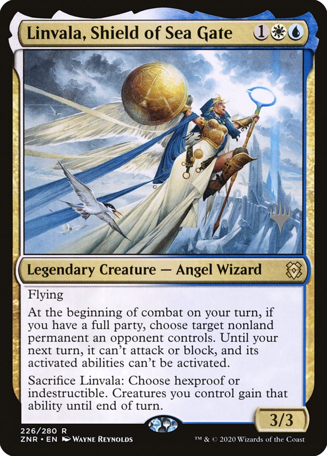 Linvala, Shield of Sea Gate (Promo Pack) [Zendikar Rising Promos] MTG Single Magic: The Gathering | Red Claw Gaming