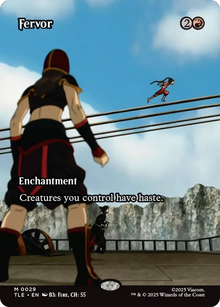 Fervor (Borderless) [Avatar: The Last Airbender: Eternal-Legal] MTG Single Magic: The Gathering | Red Claw Gaming