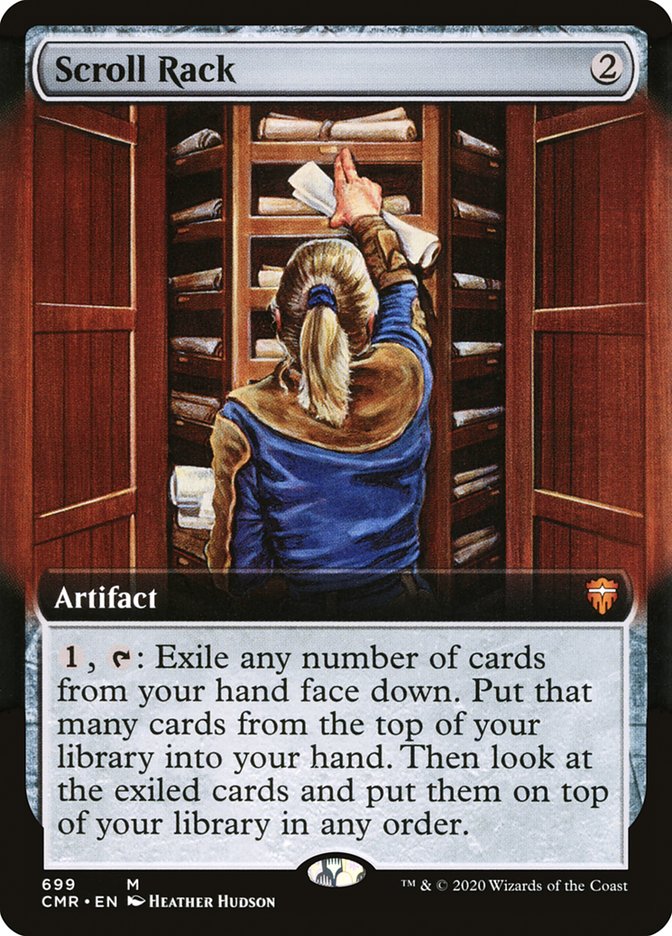 Scroll Rack (Extended Art) [Commander Legends] MTG Single Magic: The Gathering | Red Claw Gaming