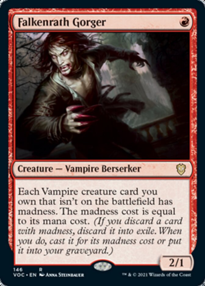 Falkenrath Gorger [Innistrad: Crimson Vow Commander] MTG Single Magic: The Gathering | Red Claw Gaming