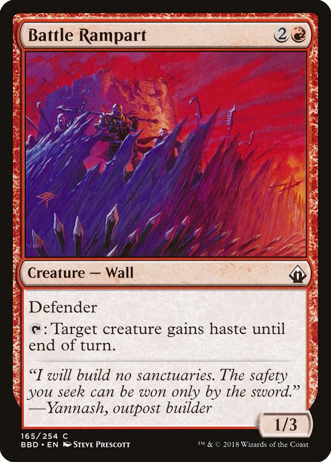 Battle Rampart [Battlebond] MTG Single Magic: The Gathering | Red Claw Gaming