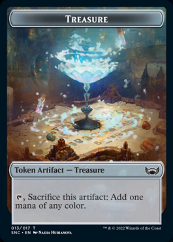 Treasure (013) // Rogue Double-Sided Token [Streets of New Capenna Tokens] MTG Single Magic: The Gathering | Red Claw Gaming