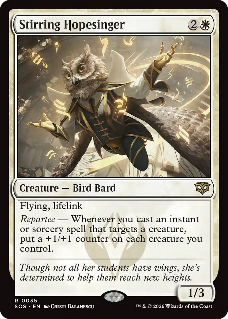 Stirring Hopesinger [Secrets of Strixhaven] MTG Single Magic: The Gathering | Red Claw Gaming