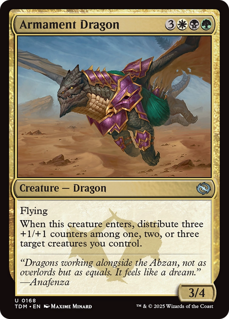 Armament Dragon [Tarkir: Dragonstorm] MTG Single Magic: The Gathering | Red Claw Gaming