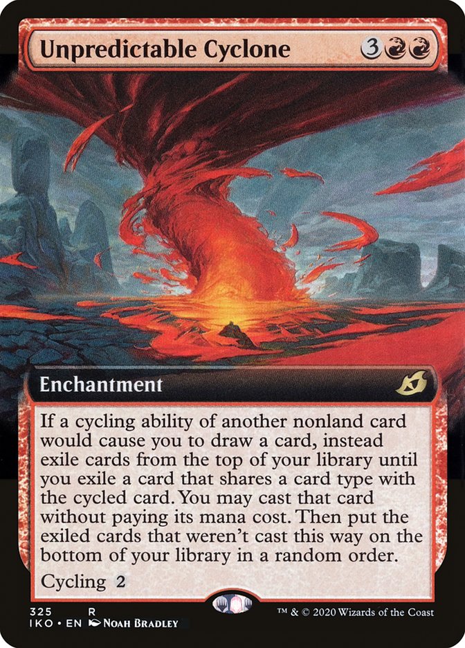 Unpredictable Cyclone (Extended Art) [Ikoria: Lair of Behemoths] MTG Single Magic: The Gathering | Red Claw Gaming