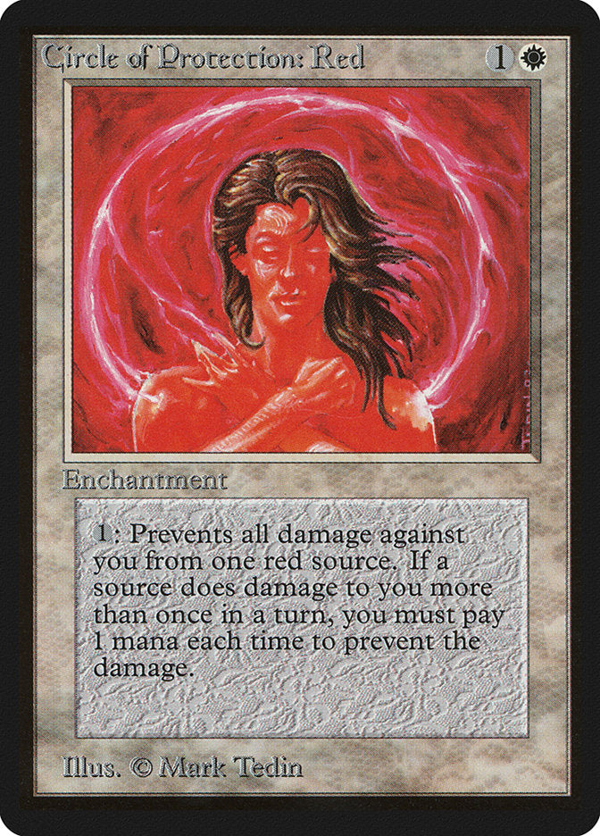 Circle of Protection: Red [Beta Edition] MTG Single Magic: The Gathering | Red Claw Gaming