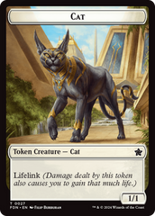 Cat (0027) // Phyrexian Goblin Double-Sided Token [Foundations Tokens] MTG Single Magic: The Gathering | Red Claw Gaming