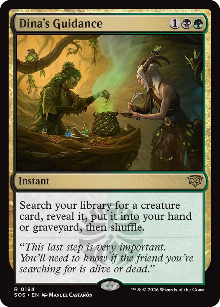 Dina's Guidance [Secrets of Strixhaven] MTG Single Magic: The Gathering | Red Claw Gaming