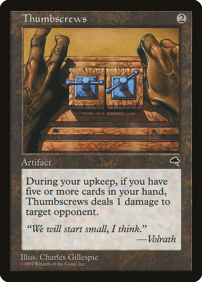 Thumbscrews [Tempest] MTG Single Magic: The Gathering | Red Claw Gaming
