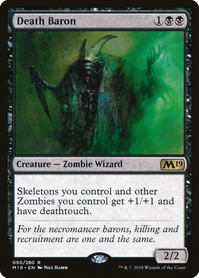 Death Baron [Core Set 2019] MTG Single Magic: The Gathering | Red Claw Gaming