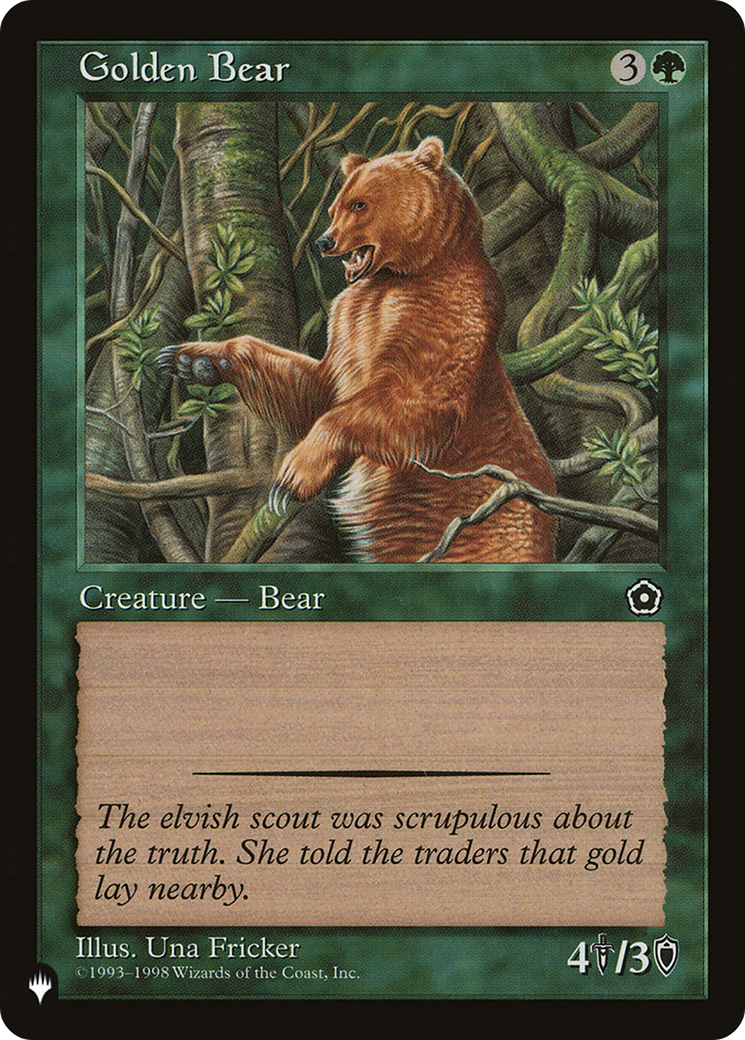 Golden Bear [The List] MTG Single Magic: The Gathering | Red Claw Gaming