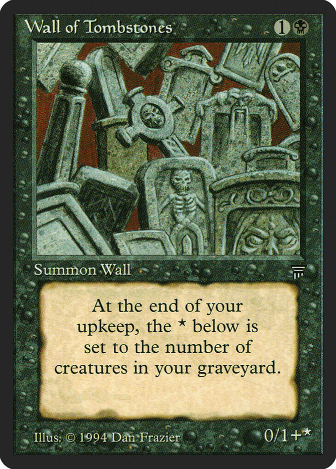 Wall of Tombstones [Legends] MTG Single Magic: The Gathering | Red Claw Gaming