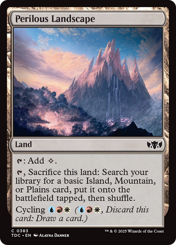 Perilous Landscape [Tarkir: Dragonstorm Commander] MTG Single Magic: The Gathering | Red Claw Gaming