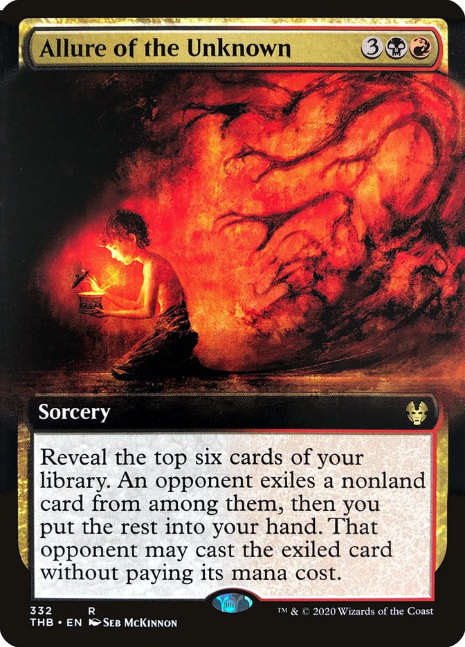 Allure of the Unknown (Extended Art) [Theros Beyond Death] MTG Single Magic: The Gathering | Red Claw Gaming