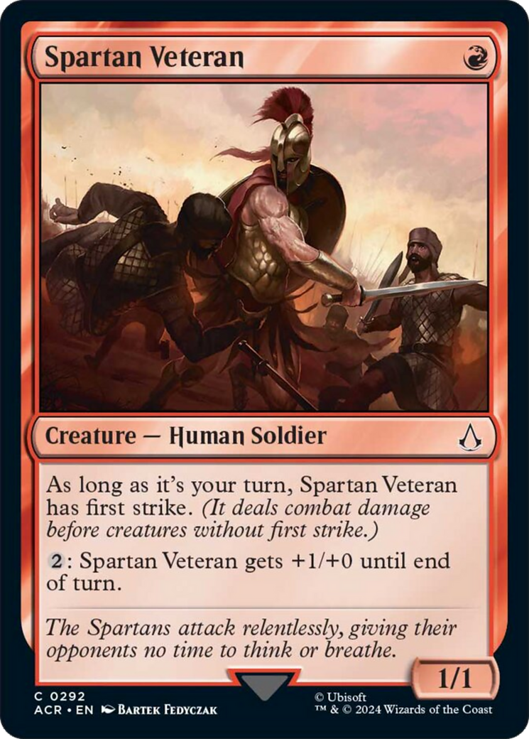 Spartan Veteran [Assassin's Creed] MTG Single Magic: The Gathering | Red Claw Gaming