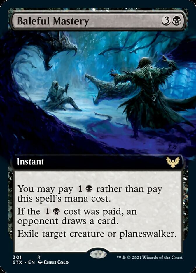 Baleful Mastery (Extended Art) [Strixhaven: School of Mages] MTG Single Magic: The Gathering | Red Claw Gaming