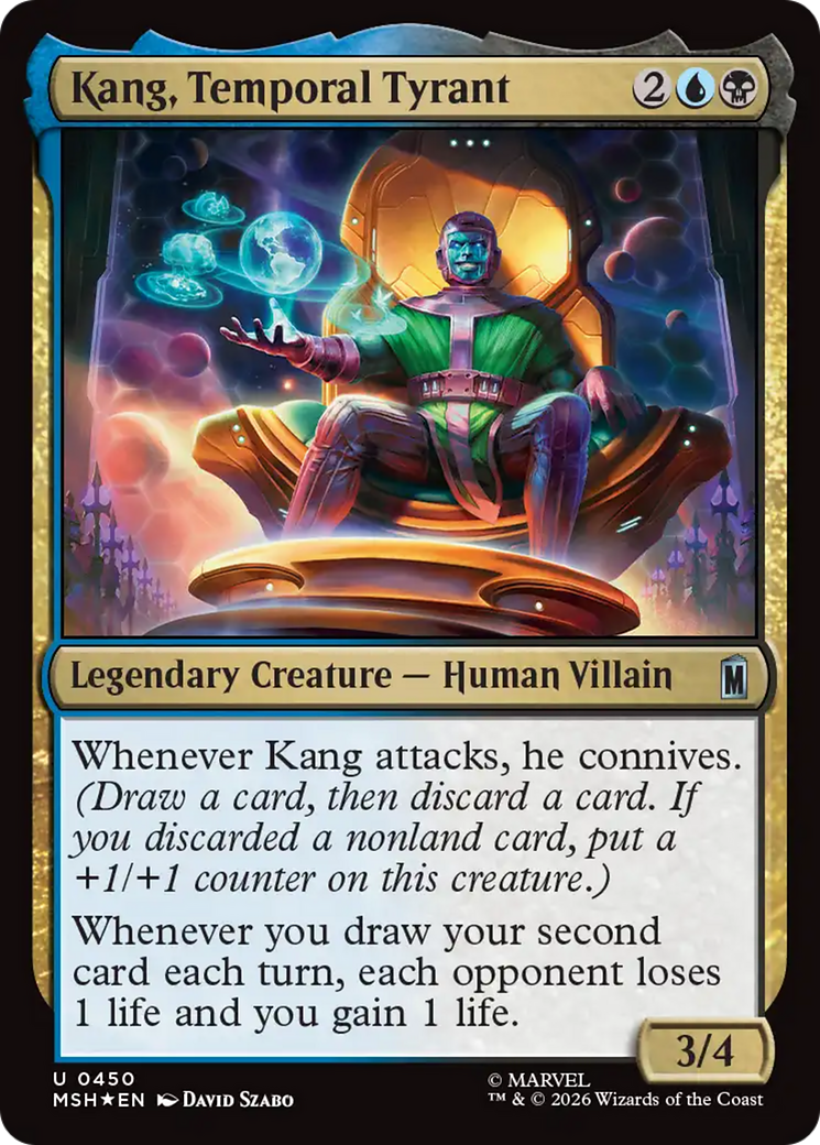 Kang, Temporal Tyrant (Surge Foil) [Marvel Super Heroes] MTG Single Magic: The Gathering | Red Claw Gaming