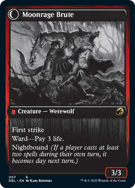 Brutal Cathar // Moonrage Brute [Innistrad: Double Feature] MTG Single Magic: The Gathering | Red Claw Gaming