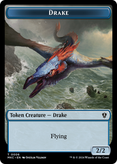 Drake // Koma's Coil Double-Sided Token [Murders at Karlov Manor Commander Tokens] MTG Single Magic: The Gathering | Red Claw Gaming