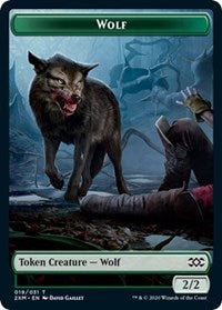 Wolf // Wurm (030) Double-Sided Token [Double Masters Tokens] MTG Single Magic: The Gathering | Red Claw Gaming