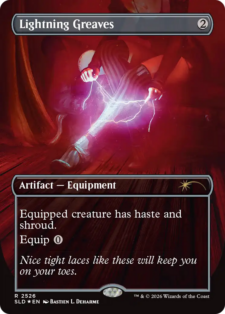 Lightning Greaves (2526) [Secret Lair Drop Series] MTG Single Magic: The Gathering | Red Claw Gaming