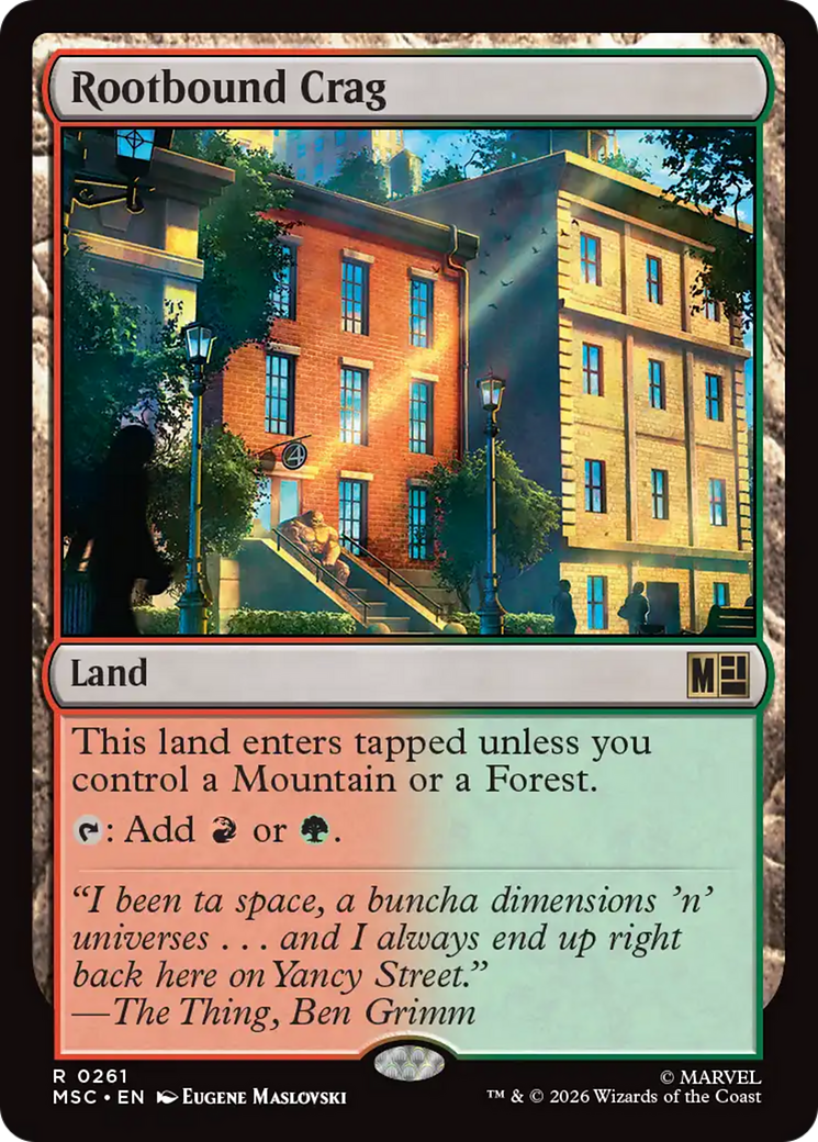 Rootbound Crag (Surge Foil) [Marvel Super Heroes Commander] | Red Claw Gaming