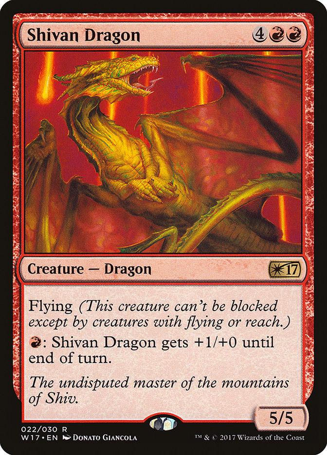 Shivan Dragon [Welcome Deck 2017] MTG Single Magic: The Gathering | Red Claw Gaming