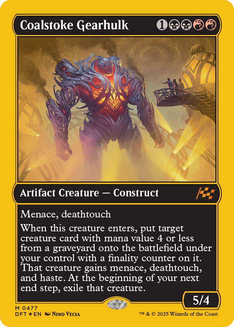 Coalstoke Gearhulk (First-Place Foil) [Aetherdrift] MTG Single Magic: The Gathering | Red Claw Gaming