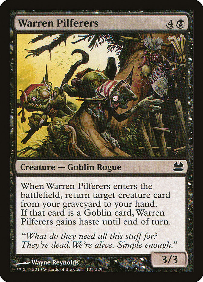 Warren Pilferers [Modern Masters] MTG Single Magic: The Gathering | Red Claw Gaming