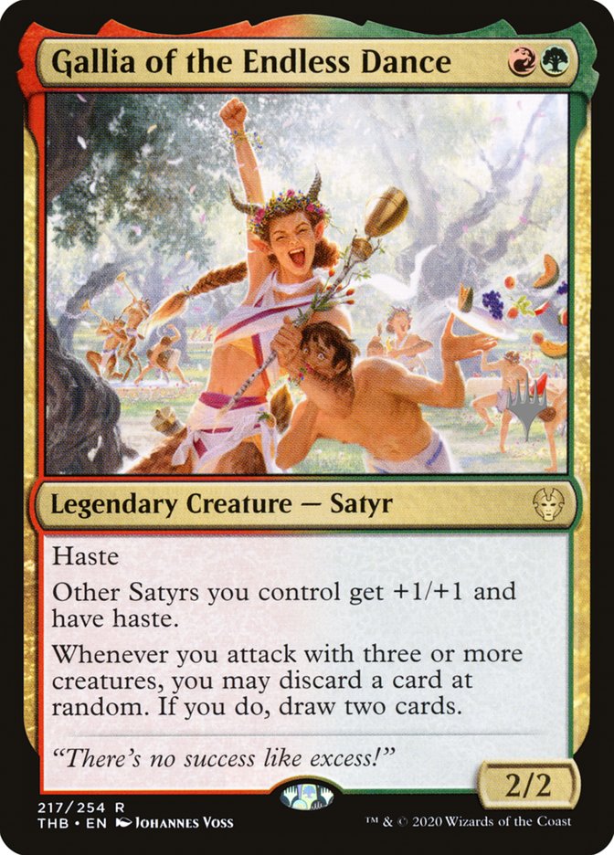 Gallia of the Endless Dance (Promo Pack) [Theros Beyond Death Promos] MTG Single Magic: The Gathering | Red Claw Gaming