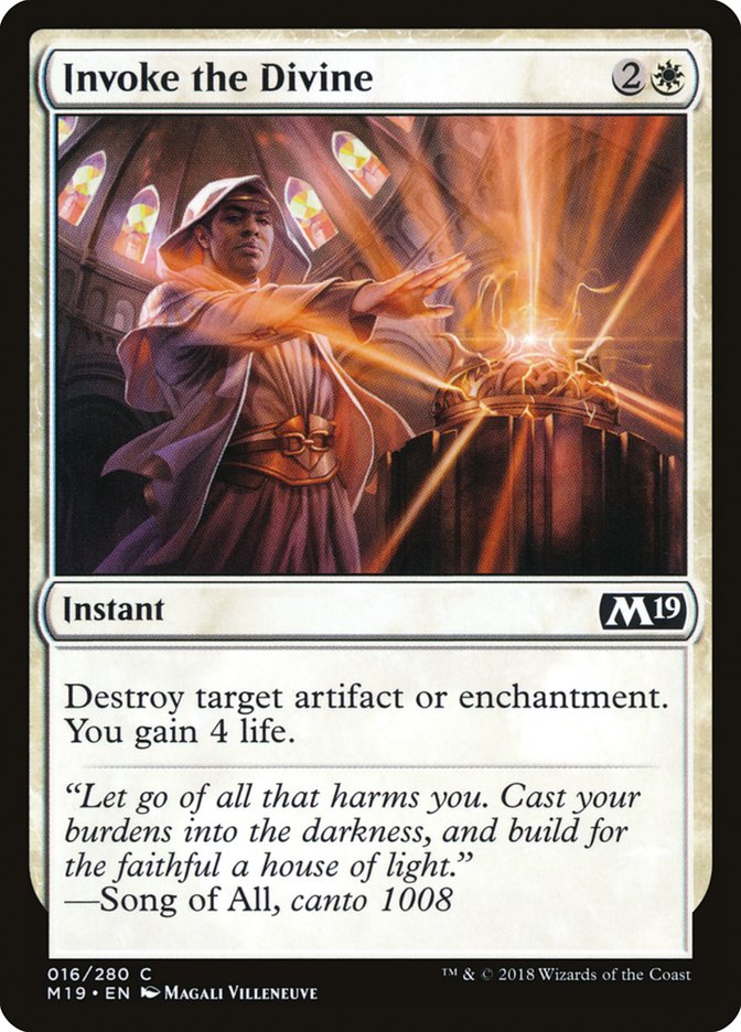 Invoke the Divine [Core Set 2019] MTG Single Magic: The Gathering | Red Claw Gaming