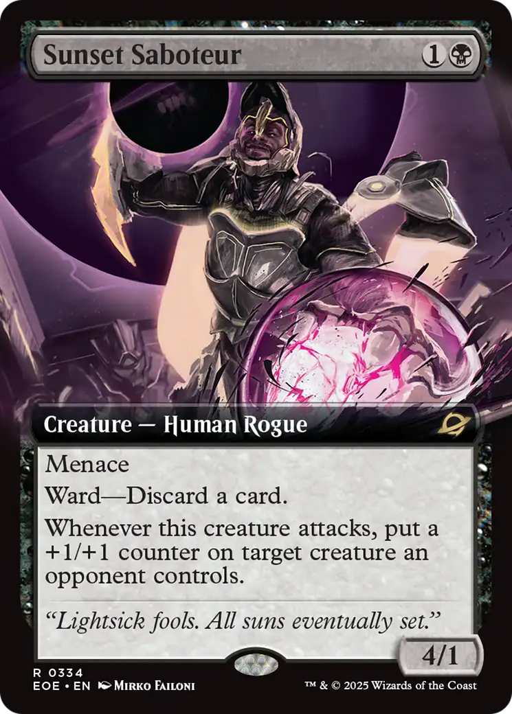 Sunset Saboteur (Extended Art) [Edge of Eternities] MTG Single Magic: The Gathering | Red Claw Gaming