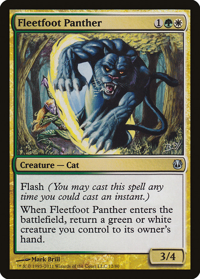 Fleetfoot Panther [Duel Decks: Ajani vs. Nicol Bolas] MTG Single Magic: The Gathering | Red Claw Gaming
