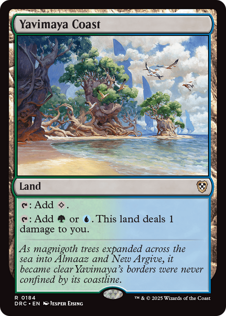 Yavimaya Coast [Aetherdrift Commander] MTG Single Magic: The Gathering | Red Claw Gaming