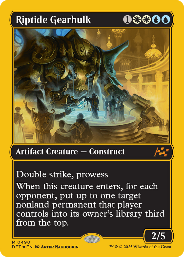 Riptide Gearhulk (First-Place Foil) [Aetherdrift] MTG Single Magic: The Gathering | Red Claw Gaming