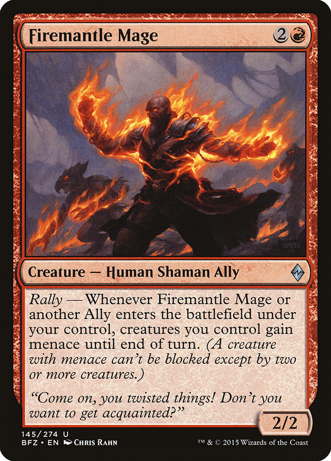 Firemantle Mage [Battle for Zendikar] MTG Single Magic: The Gathering | Red Claw Gaming
