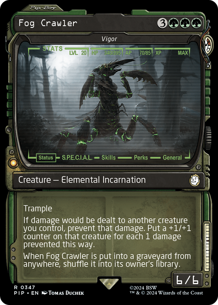 Fog Crawler - Vigor (Showcase) [Fallout] MTG Single Magic: The Gathering | Red Claw Gaming