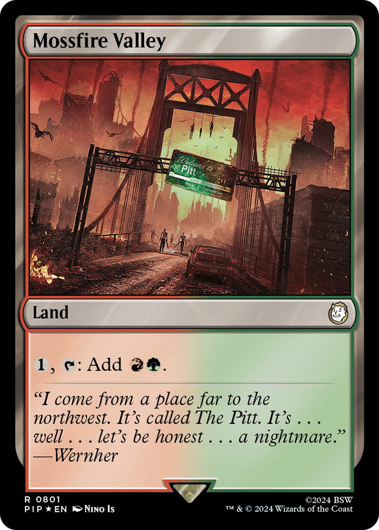 Mossfire Valley (Surge Foil) [Fallout] MTG Single Magic: The Gathering | Red Claw Gaming